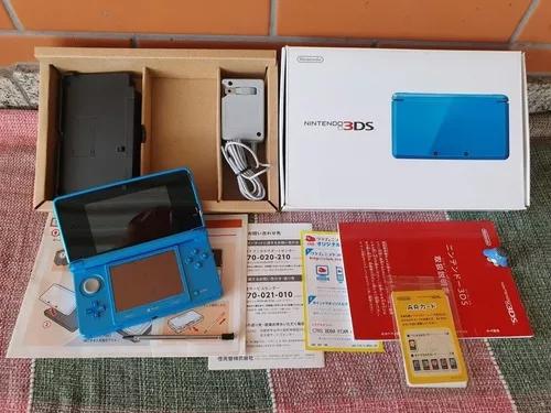 Nintendo 3ds Console Azul Japonês Completo