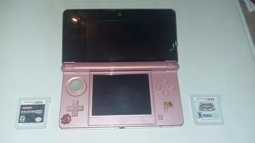 Nintendo 3ds Edição Pink + 2 Jogos