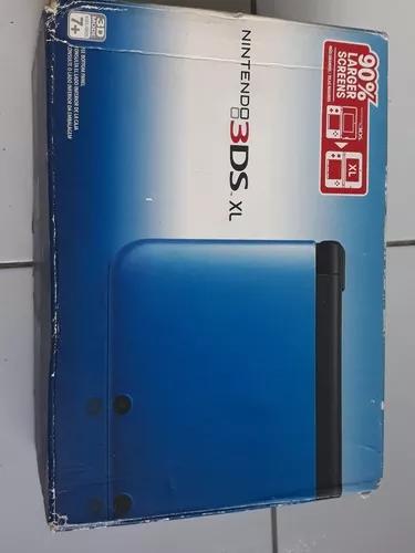 Nintendo 3ds Xl Azul Completo + Jogo Pes-2011 + R4.