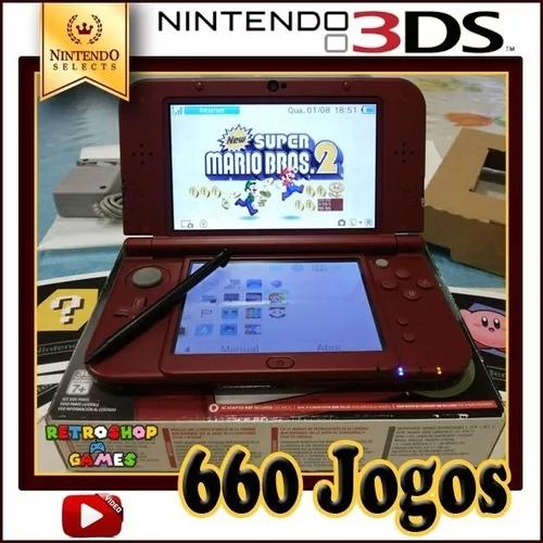 Nintendo New 3ds Xl - 660 Jogos