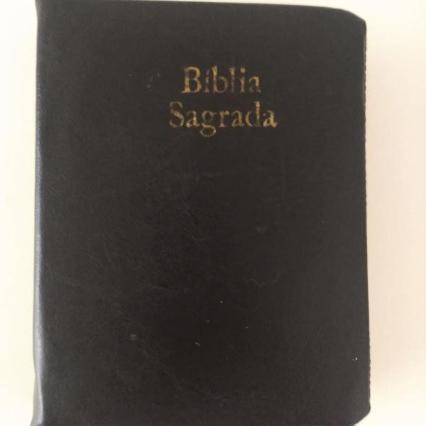 biblia sagrada antiga 1969 de ziper conservada
