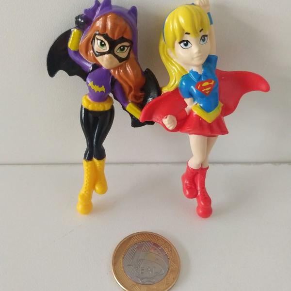 bonecos batwoman e supergirl kit com 2 bonecos