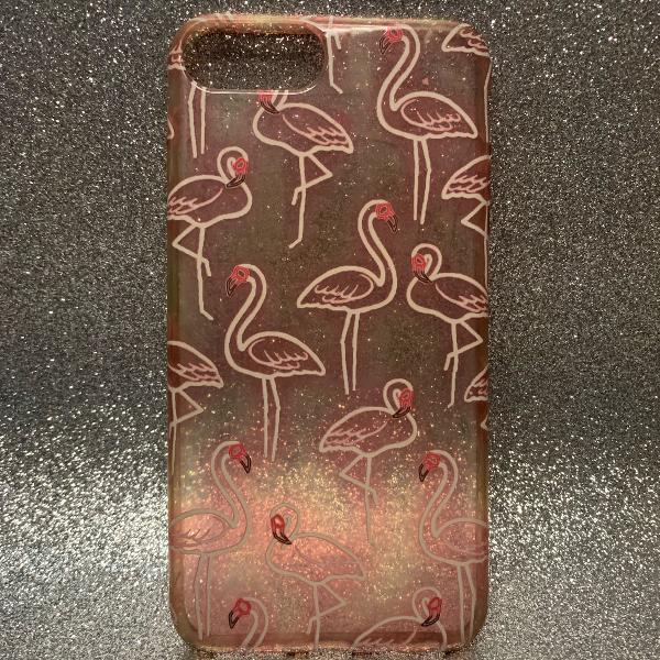 capa iphone 8 plus flamingos