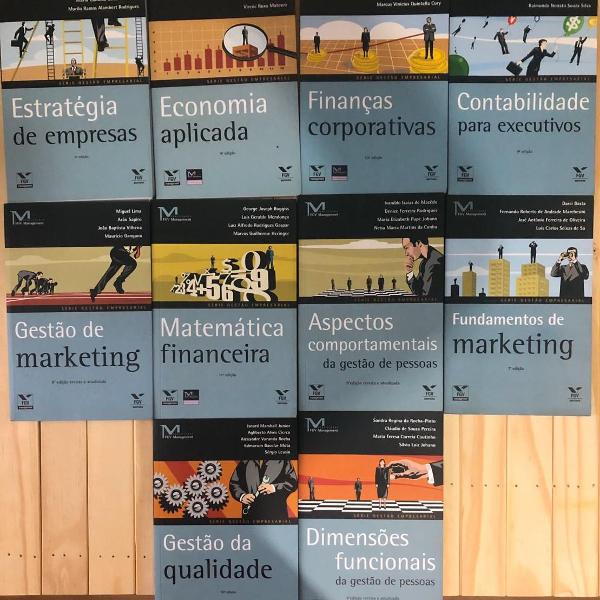 coleção 10 livros da série gestão empresarial fgv