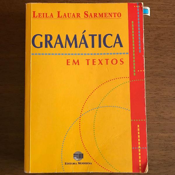 gramática em textos