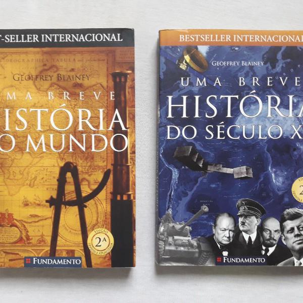 kit 2 livros - uma breve história do mundo e do século xxi