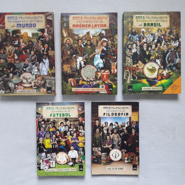 kit 5 livros politicamente incorretos