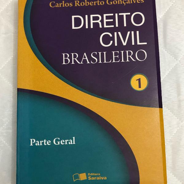livro direito civil brasileiro, parte geral, de carlos