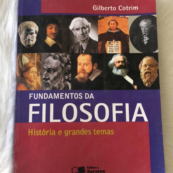 livro fundamentos da filosofia história e grandes temas