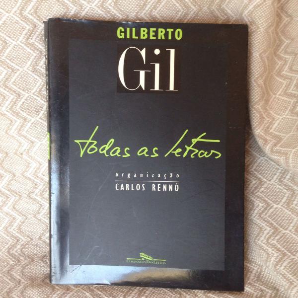 livro "gilberto gil - todas as letras" capa original