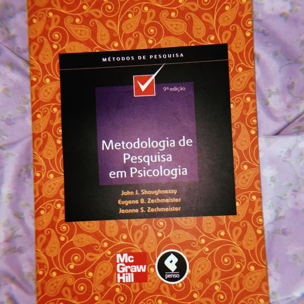 livro metodologia de pesquisa em psicologia