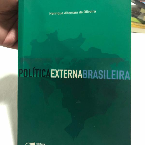 livro política externa brasileira. editora saraiva.