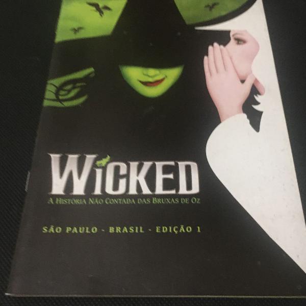 livro wicked o musical da broadway brasil