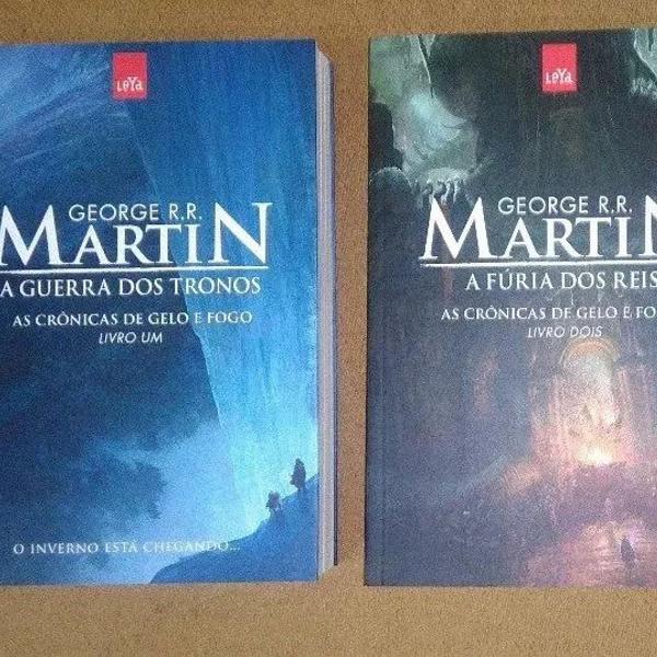 livros crônicas de gelo e fogo do george r.r. martin