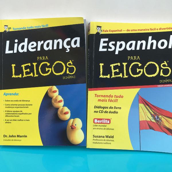 livros de leigos da liderança e leigos do espanhol ( este