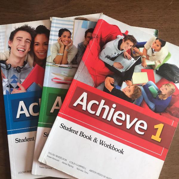 livros didático achieve 1, 2 e 3