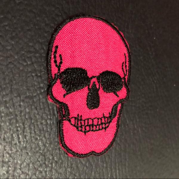 patch caveira rosa pink