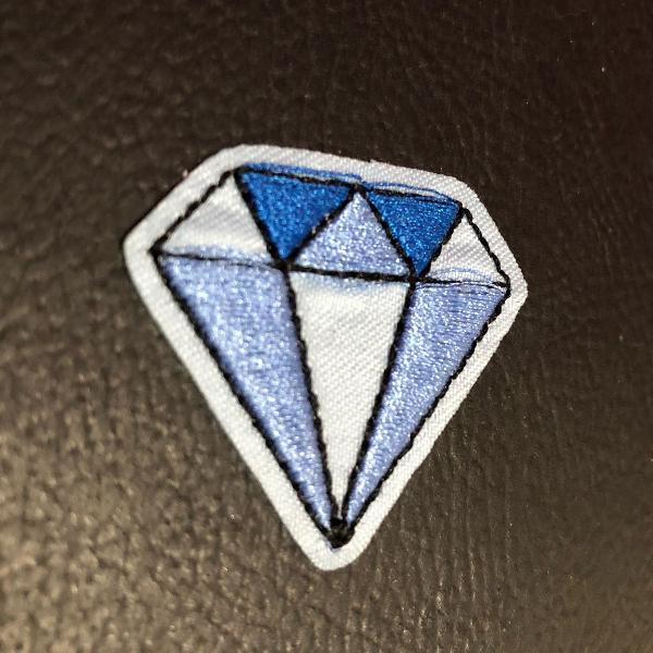 patch diamante azul