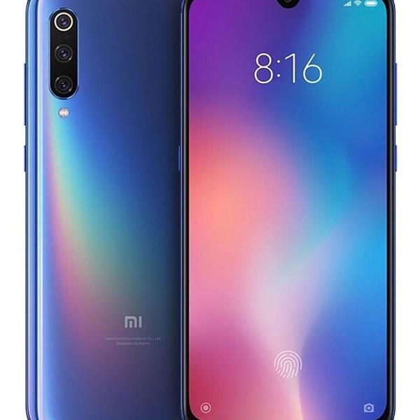 xiaomi mi 9 azul 128gb- 6gb ram + carregador wireless