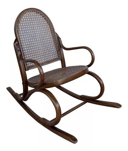 Antiga Cadeira Balanço Infantil Thonet Austriaca