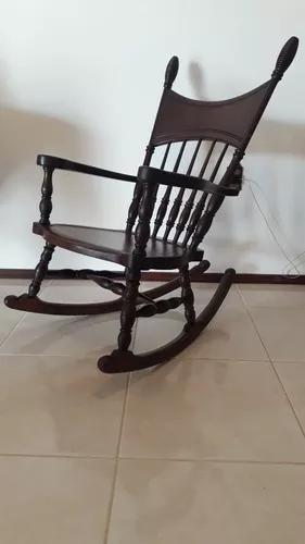 Antiga Cadeira De Balanço Est. Americano. Anos 40.