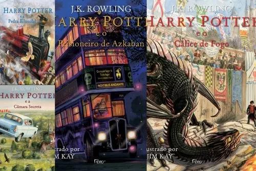 Harry Potter Ilustrado Volumes 1 2 3 E 4