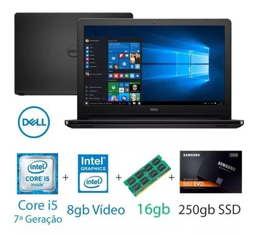 Notebook Dell Inspiron Tela 15,6 Core I5 16gb Ram 250gb Ssd