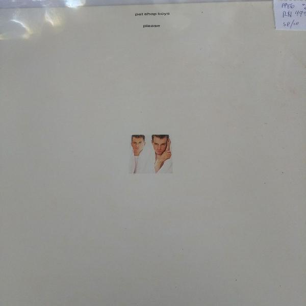 Pet shop Boys disco de vinil, LP please de 1986