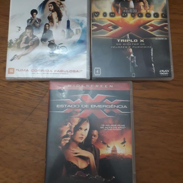 TRILOGIA TRIPLO X COM VIN DIESEL ORIGINAL