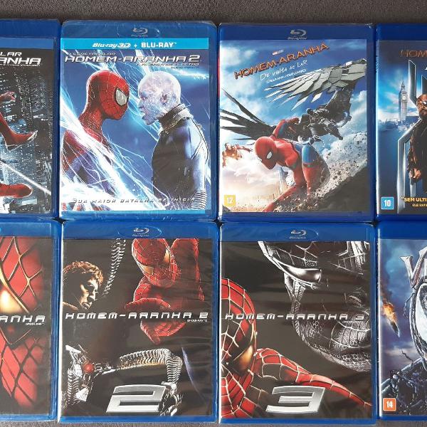 bluray coleção completa em filmes homem aranha + Venom