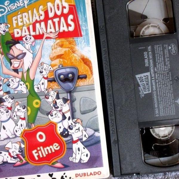 fita vhs original - férias dos dalmatas - o filme - dublado