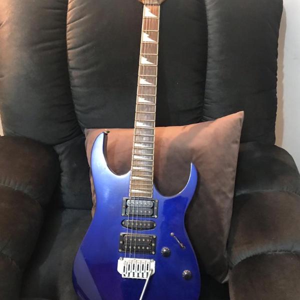 guitarra azul/roxa ibanez gio