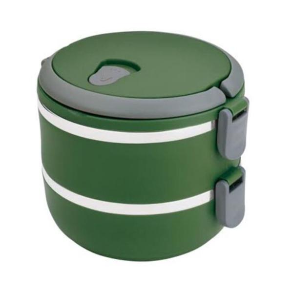 marmita euro home lunch box em plástico e aço inox