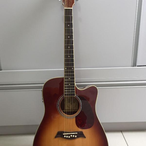 violão elétrico michael vm921 usado em estado de novo
