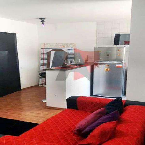 APARTAMENTO MOBILIADO NA BELA VISTA 01 DOR 01 VAGA.