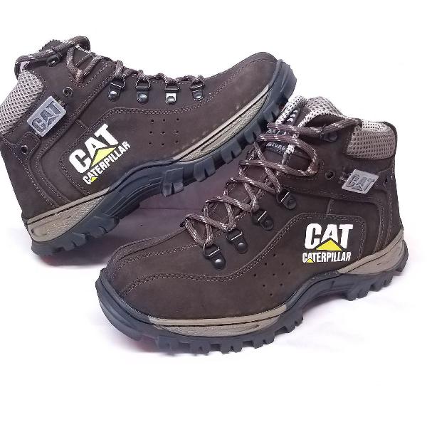 Bota Coturno Caterpillar em couro Legítimo