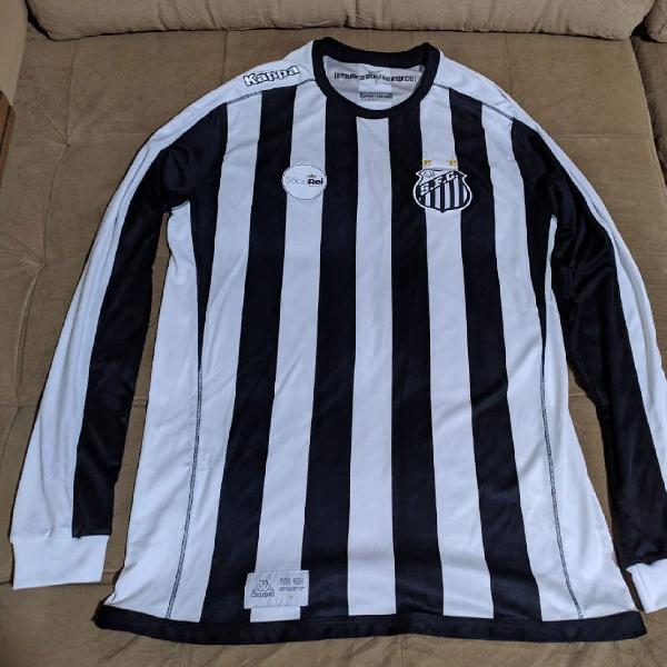 Camisa 2 Santos Kappa 17/18 Manga Longa Original Tamanho G