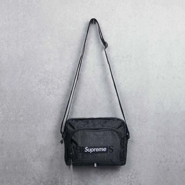 Supreme Shpulderbag SS19 Preta