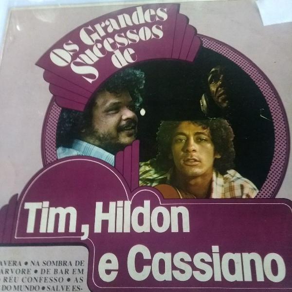 Tim Maia , Hildo e Cassiano disco de vinil, LP os grandes