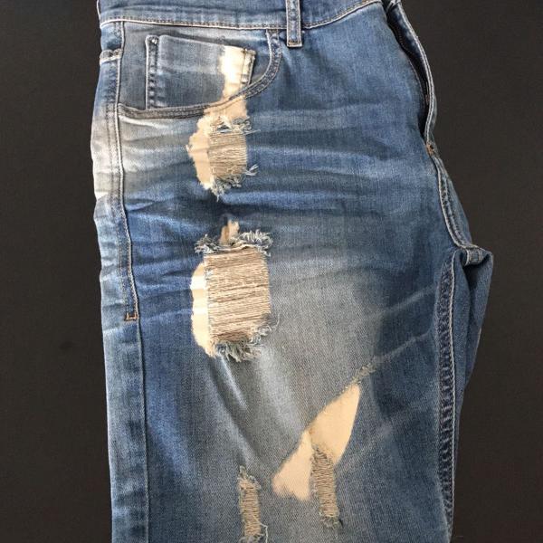 bermuda jeans destroyed