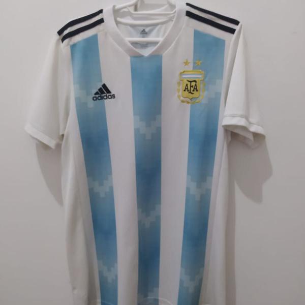 camisa seleção argentina i oficial 2018