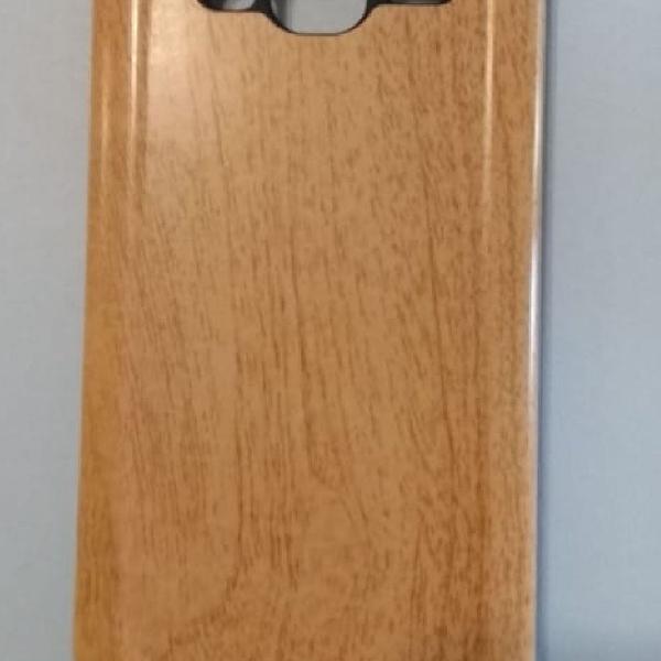 capa para celular Samsung Galaxy J3 tema Wood