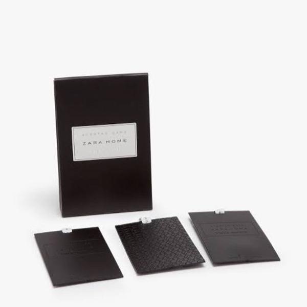 cartões perfumados zara black vanilla novos