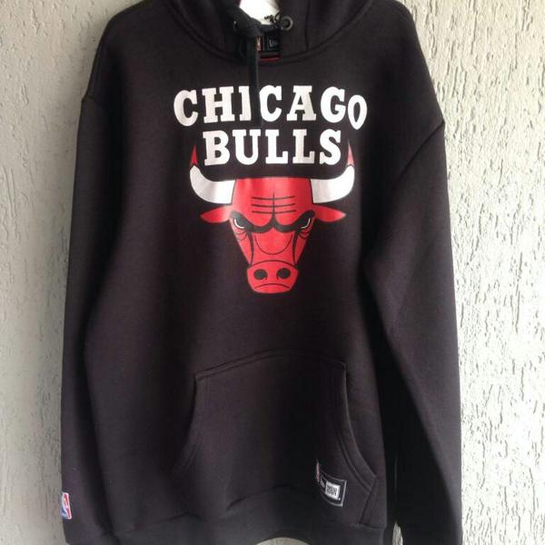 casaco moletom flanelado chicago bulls