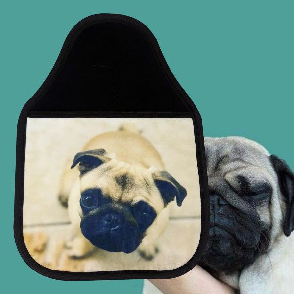 lixeira para carro personalizado - cachorro pug