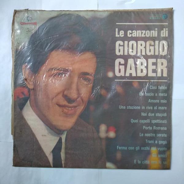 lp - le canzoni di giorgio gaber - cosi felice - chantecler