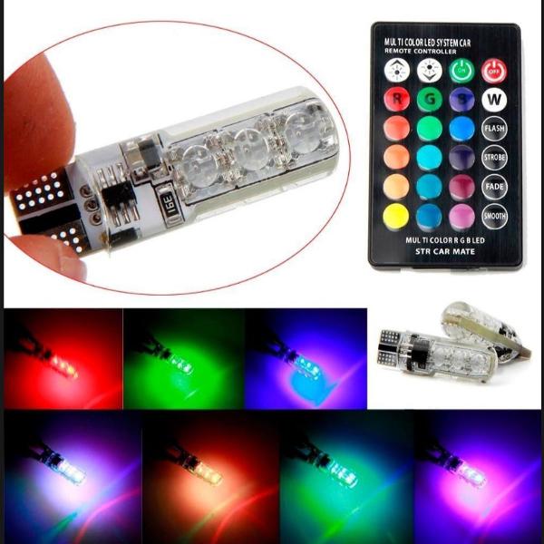 pingo rgb para carro com controle