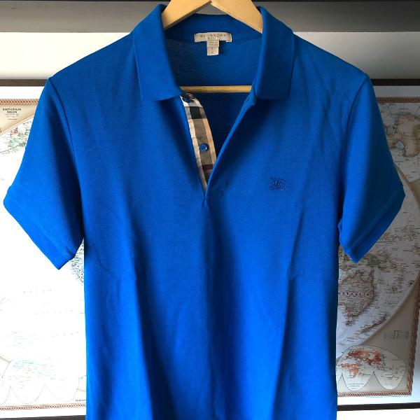 polo burberry azul