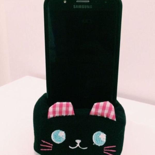 porta smartphone gatinho