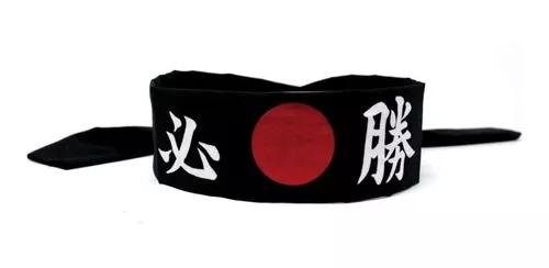 Faixa Japonesa Hachimaki Para Sushiman Preta Vitória Hachi8